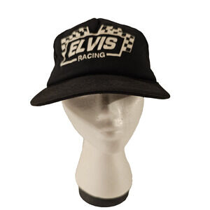 Vintage Elvis Racing Snap Back Hat Rope Trim Trucker Cap‎ Elvis Presley or 70s?